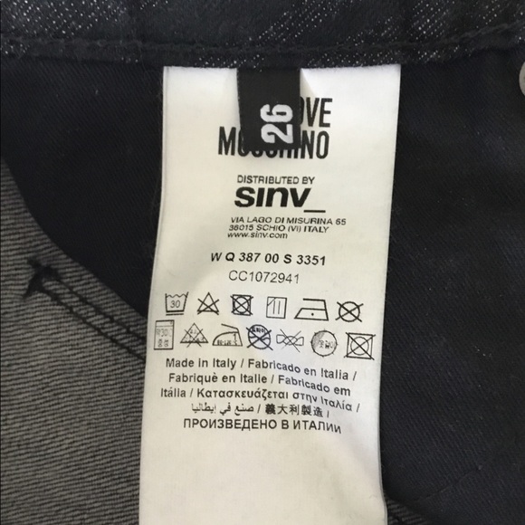 LOVE MOSCHINO JEANS SIZE 26 - Picture 7 of 8